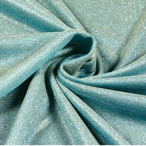 Stretch Glimmer Knit Mint, Fabric by the Yard